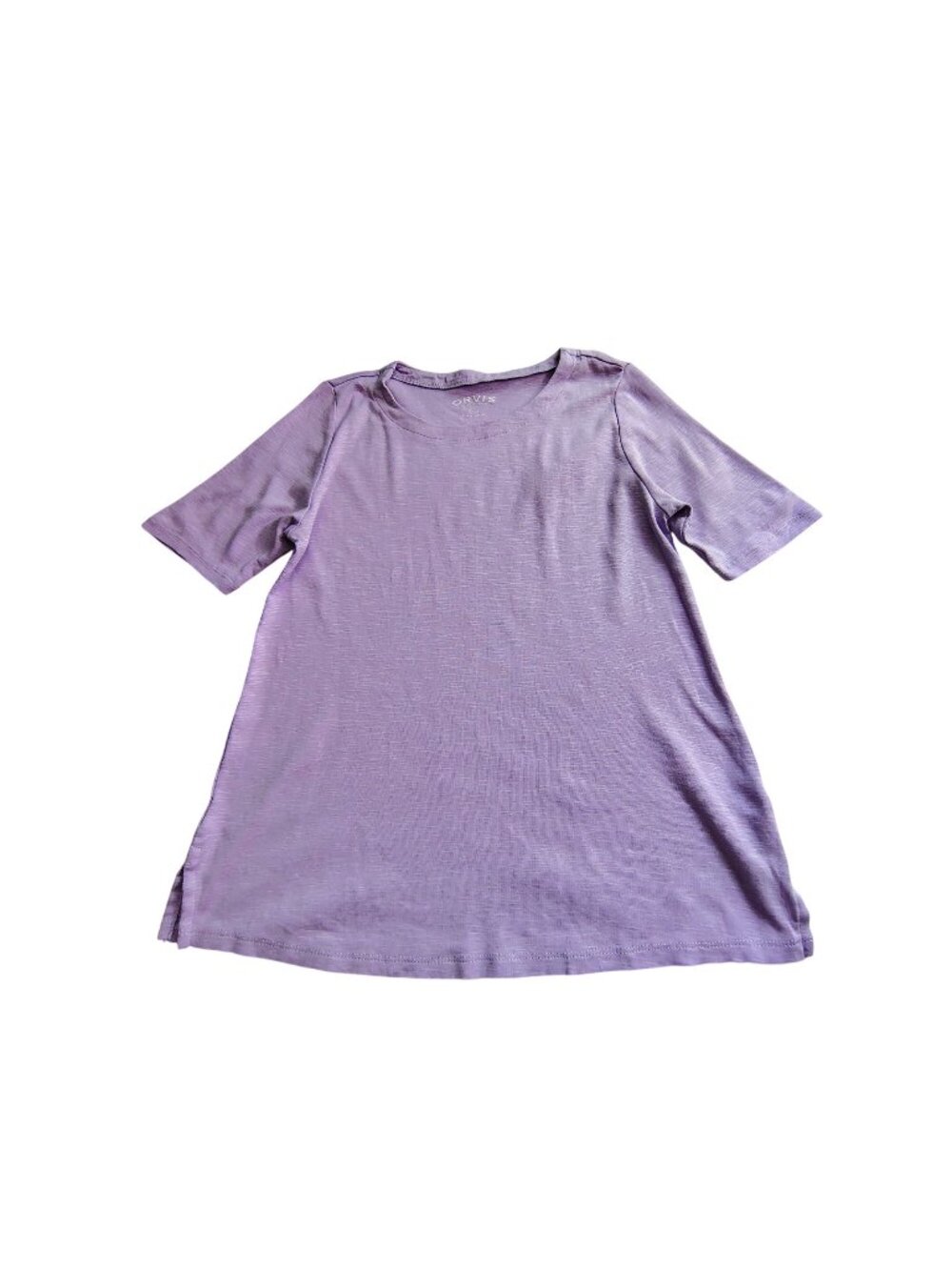 Orvis Womens Lavender Casual T-Shirt  Small  Short Sleeve Lightweight breathable